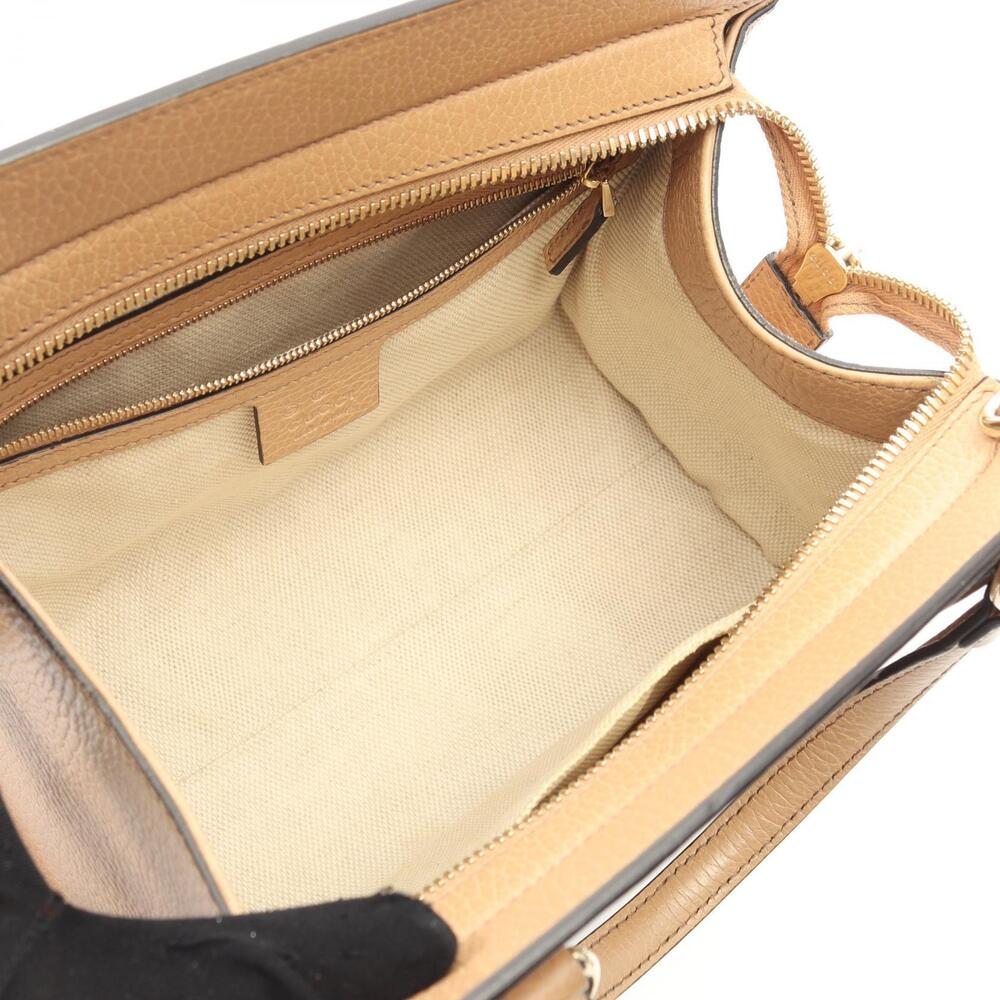 Gucci Soho Interlocking GG Leather Beige Handbag - Picture 3 of 6